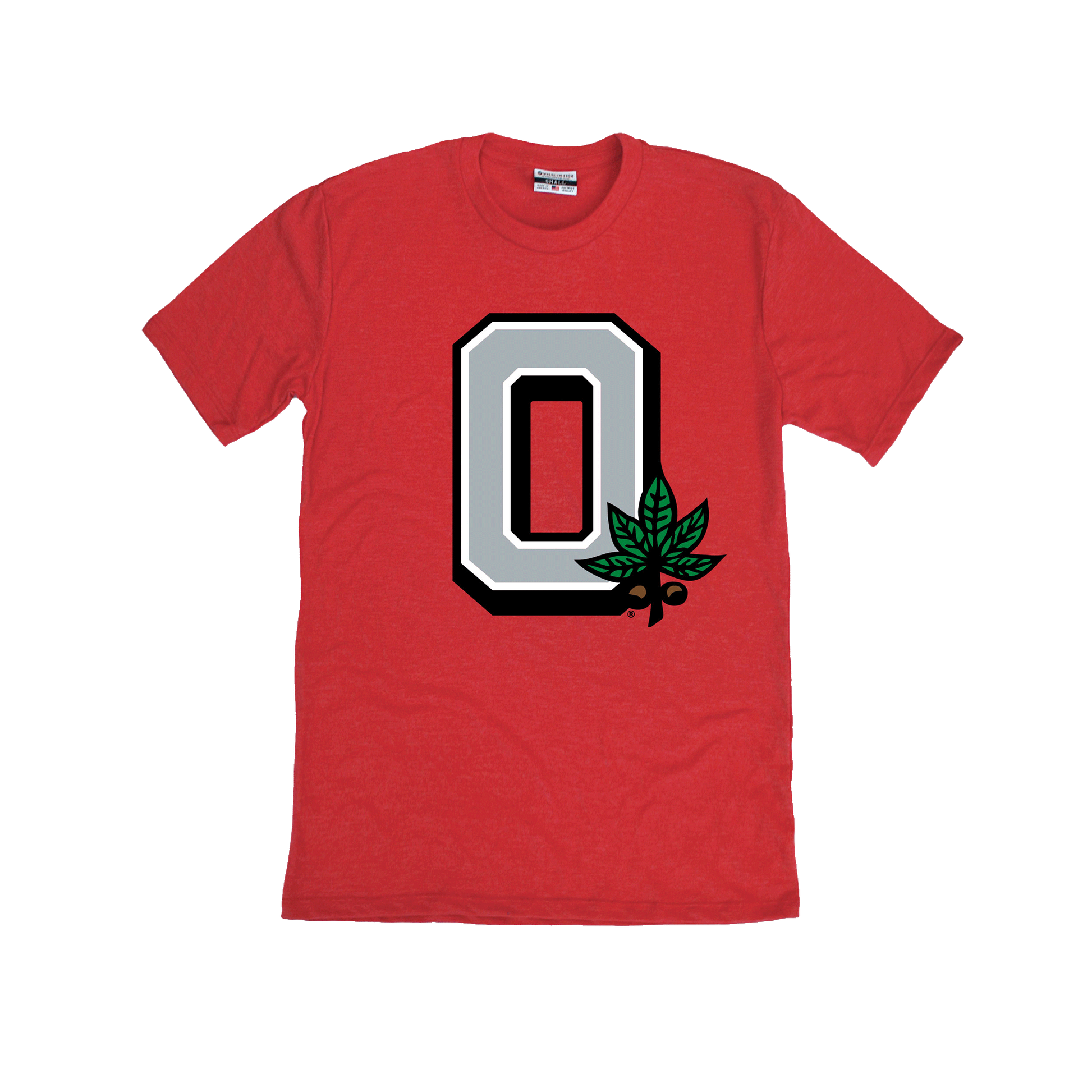 Block O Buckeye Leaf Tee