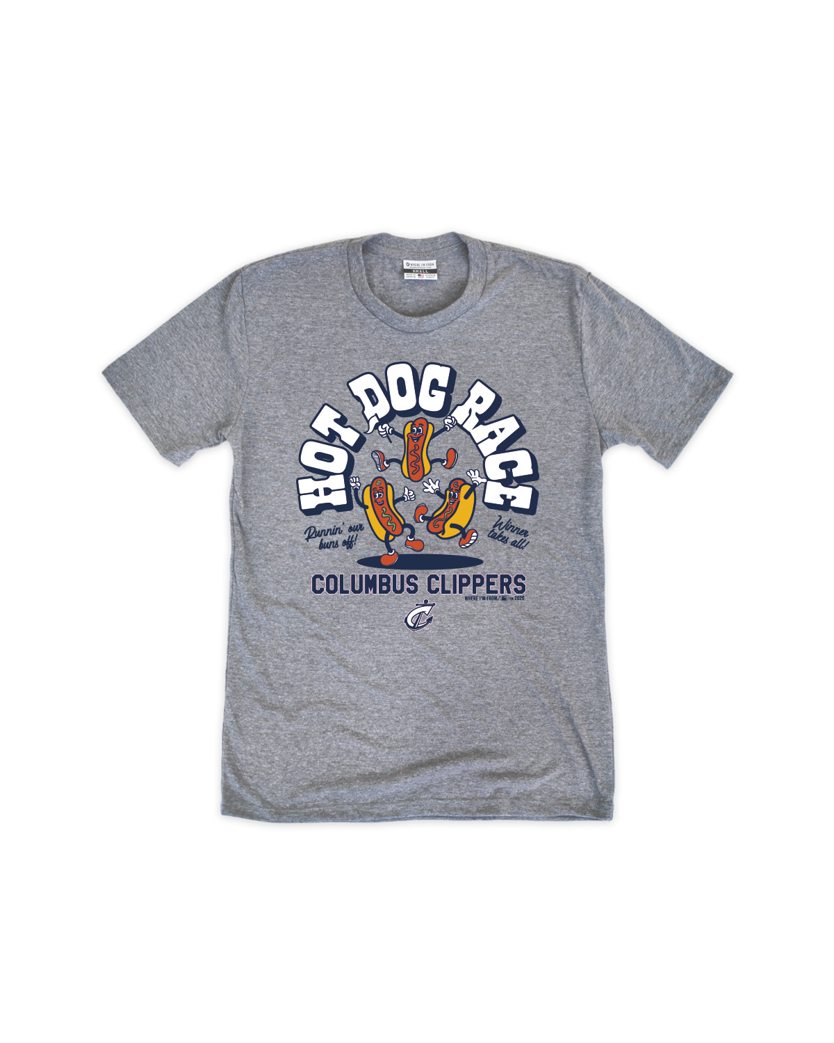 Columbus Clippers Hot Dog Race Youth Tee