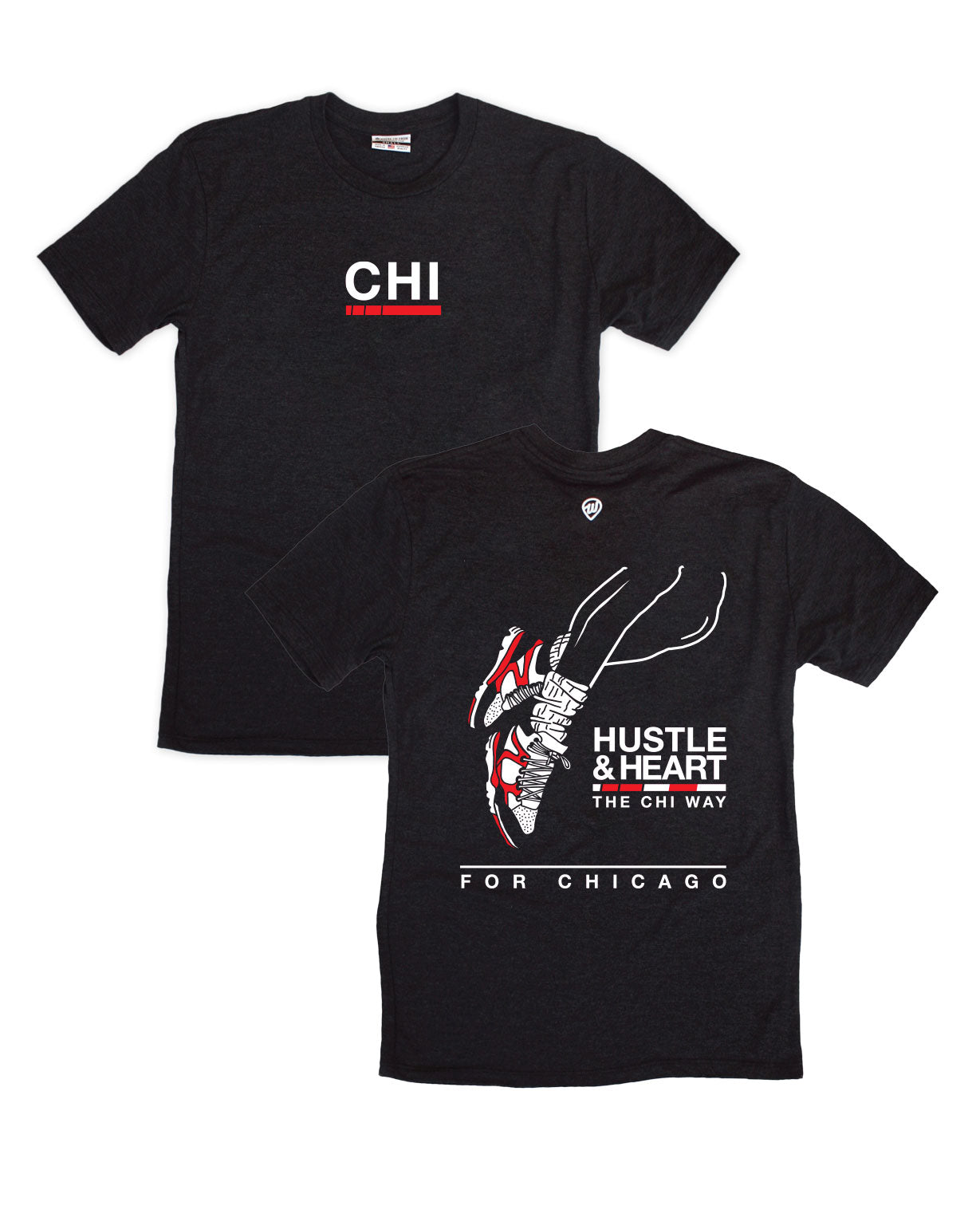 Chicago Hustle & Heart Front/Back Tee