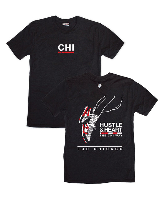 Chicago Hustle & Heart Front/Back Tee