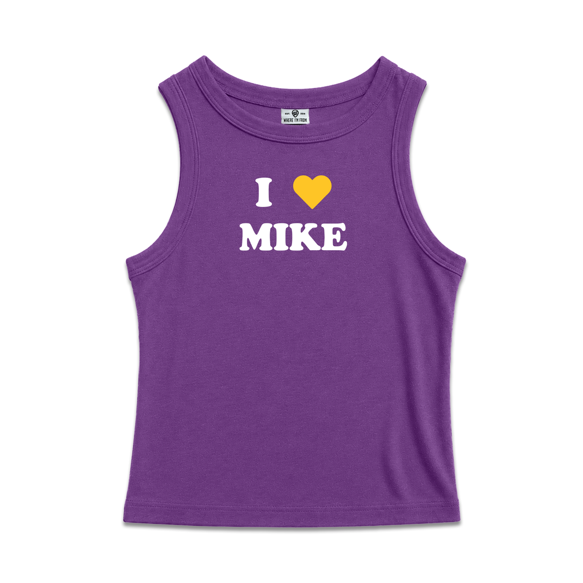 I Heart Mike High Neck Tank