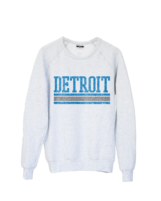 Detroit Stripes Crew Sweatshirt