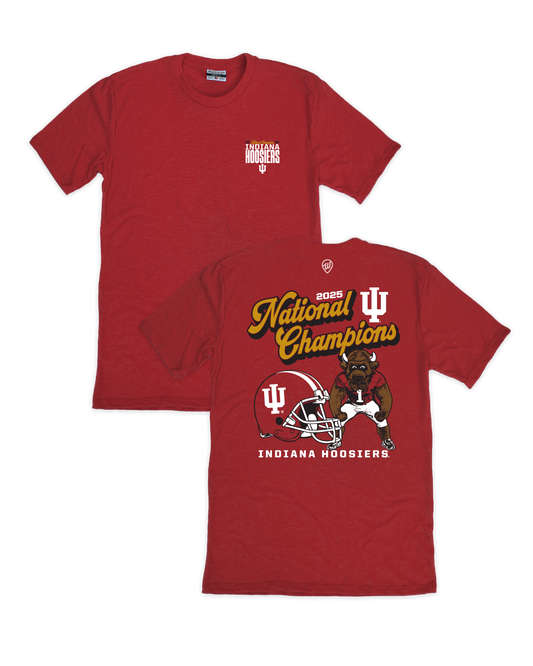 IU National Champs Bison Front/Back Tee