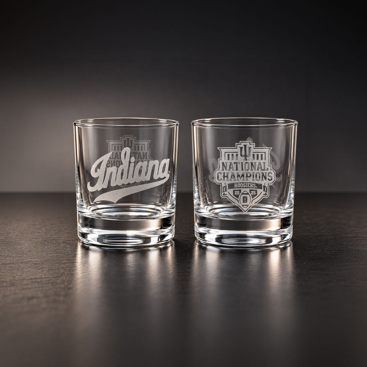 Indiana University College Football Playoff 2025 National Champions Glassware 4 Pack **SEE NOTE BELOW