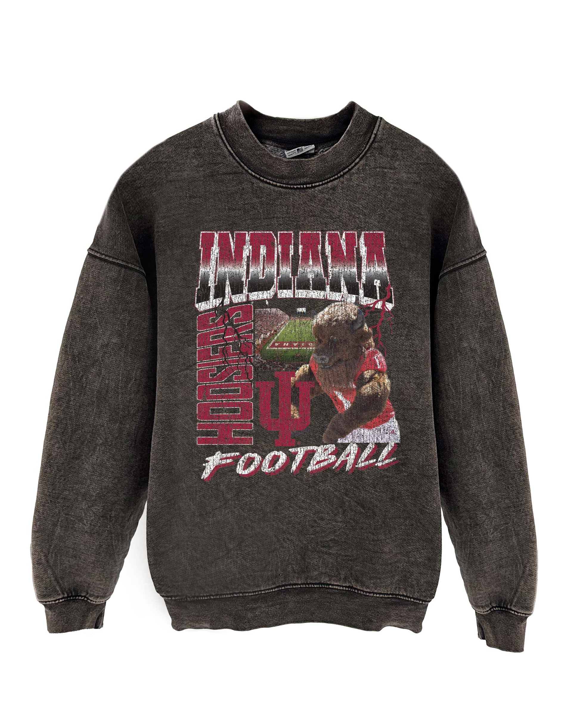 Indiana Hoosiers Football 90s Bootleg Crew Sweatshirt
