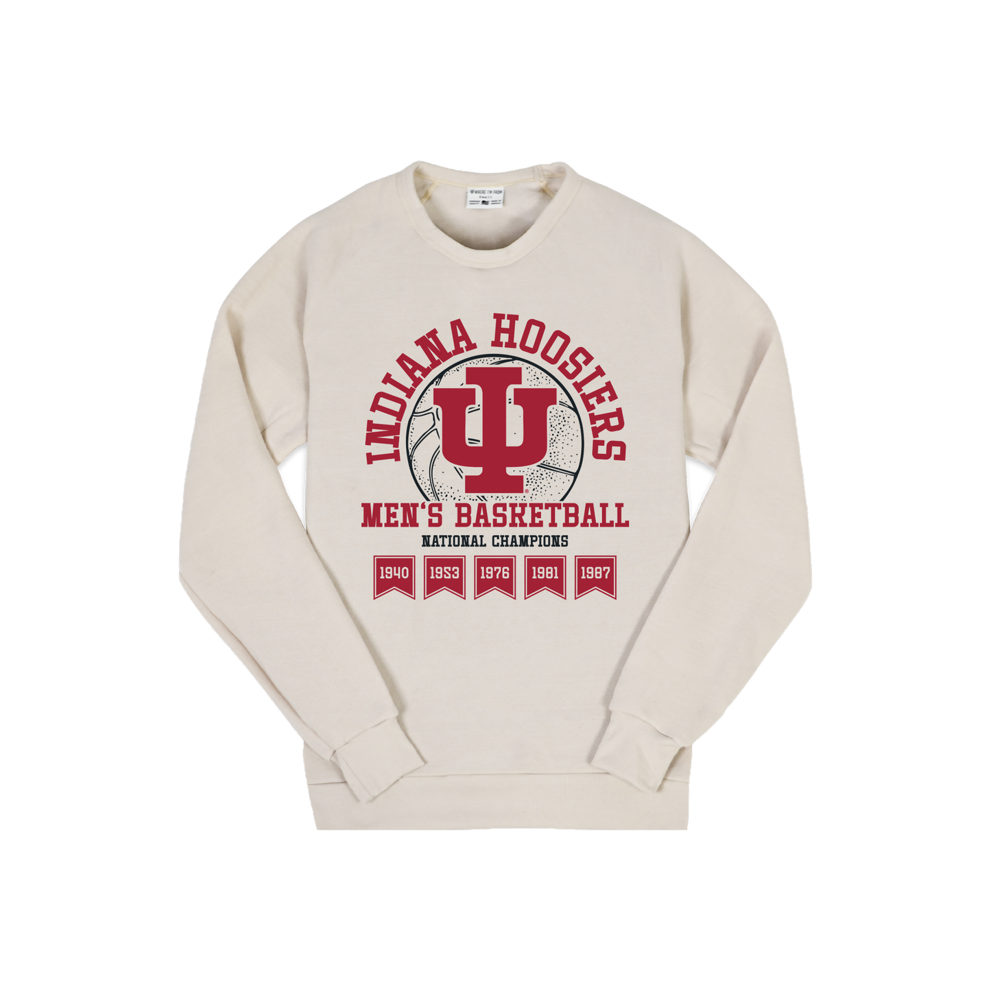 Indiana Hoosiers Men's Basketball Champs Crew Sweatshirt