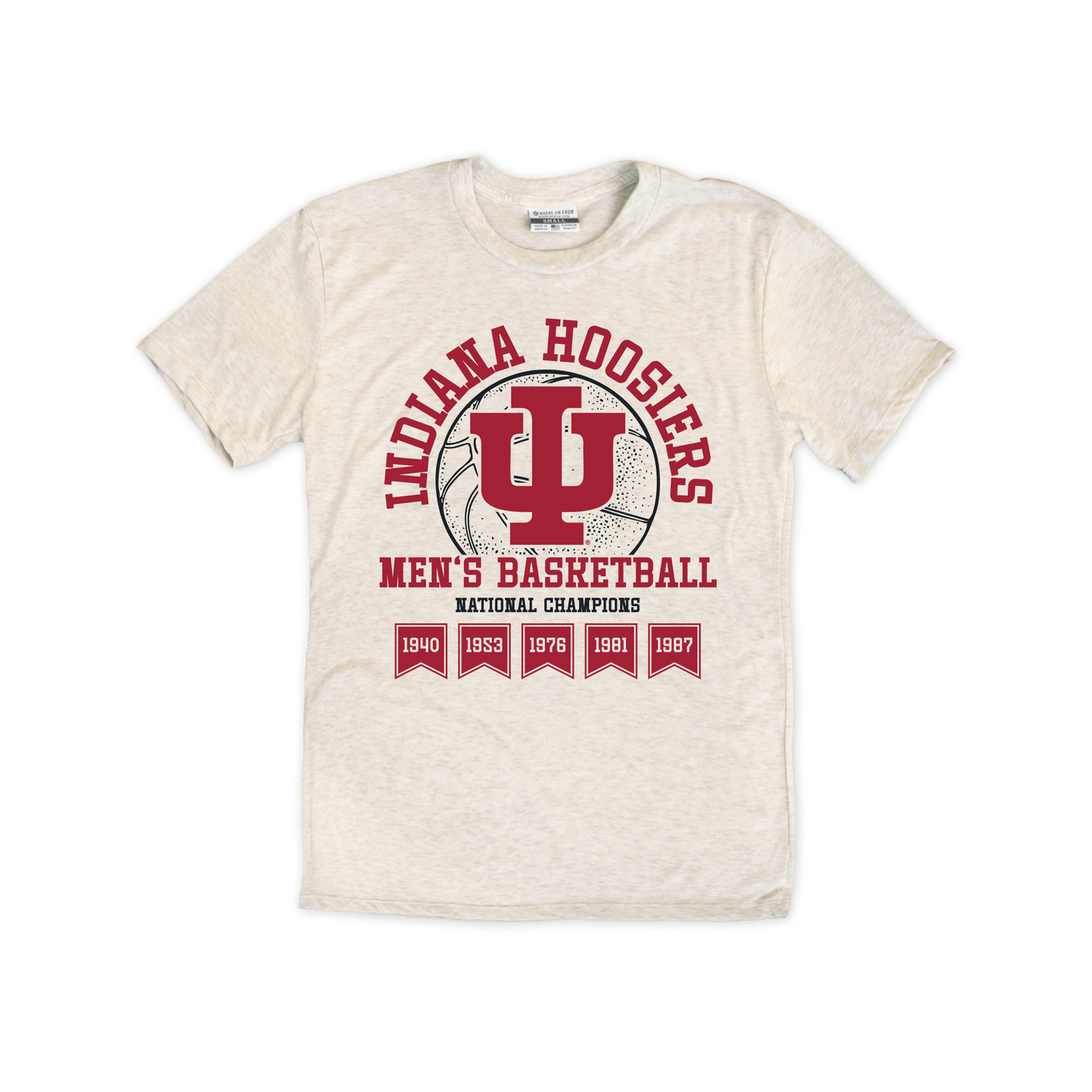 Indiana Hoosiers Men's Basketball Champs Tee