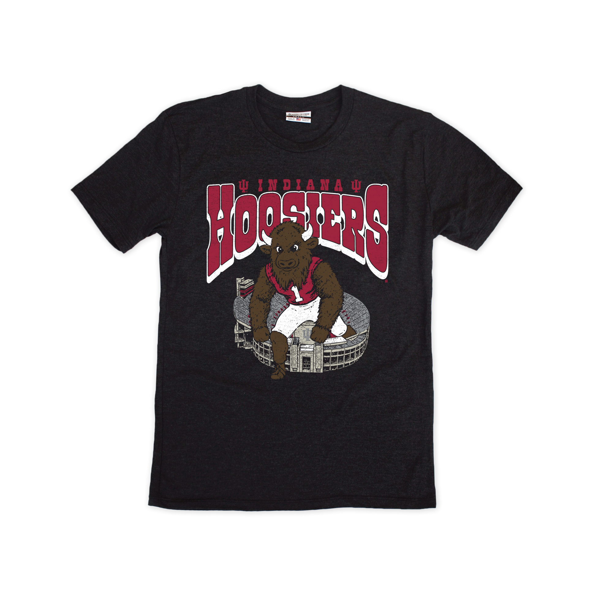Indiana Hoosiers Bison Stadium Tee