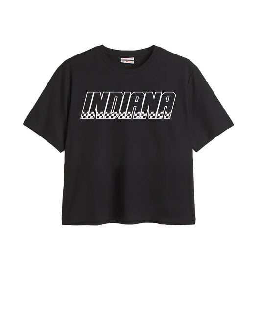 Indiana Checkered Print Easy Tee