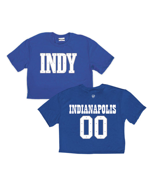 Indy Jersey Front/Back Cropped Tee
