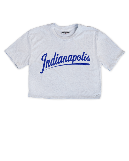 Indianapolis Script Cropped Tee