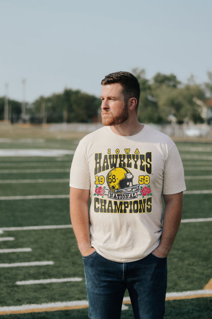 Iowa Hawkeyes 1958 National Champions Tee