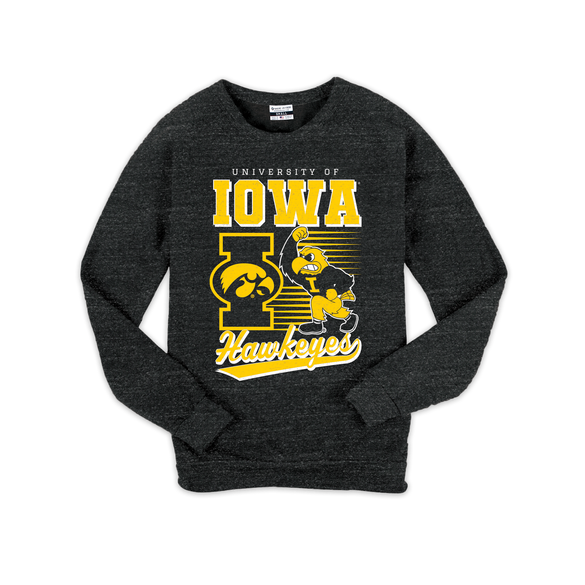 University of Iowa Vintage Mascot Crew Sweatshirt