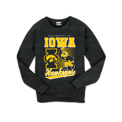 University of Iowa Vintage Mascot Crew Sweatshirt
