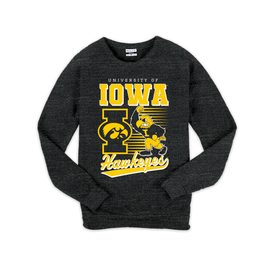 University of Iowa Vintage Mascot Crew Sweatshirt