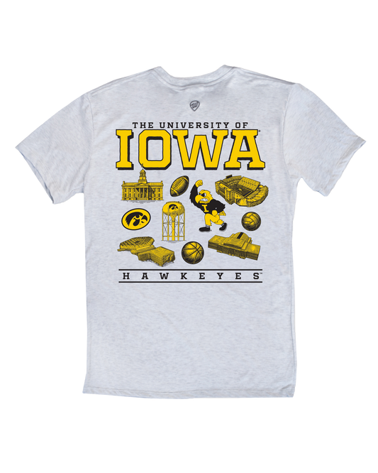 Iowa Icons Front/Back Tee