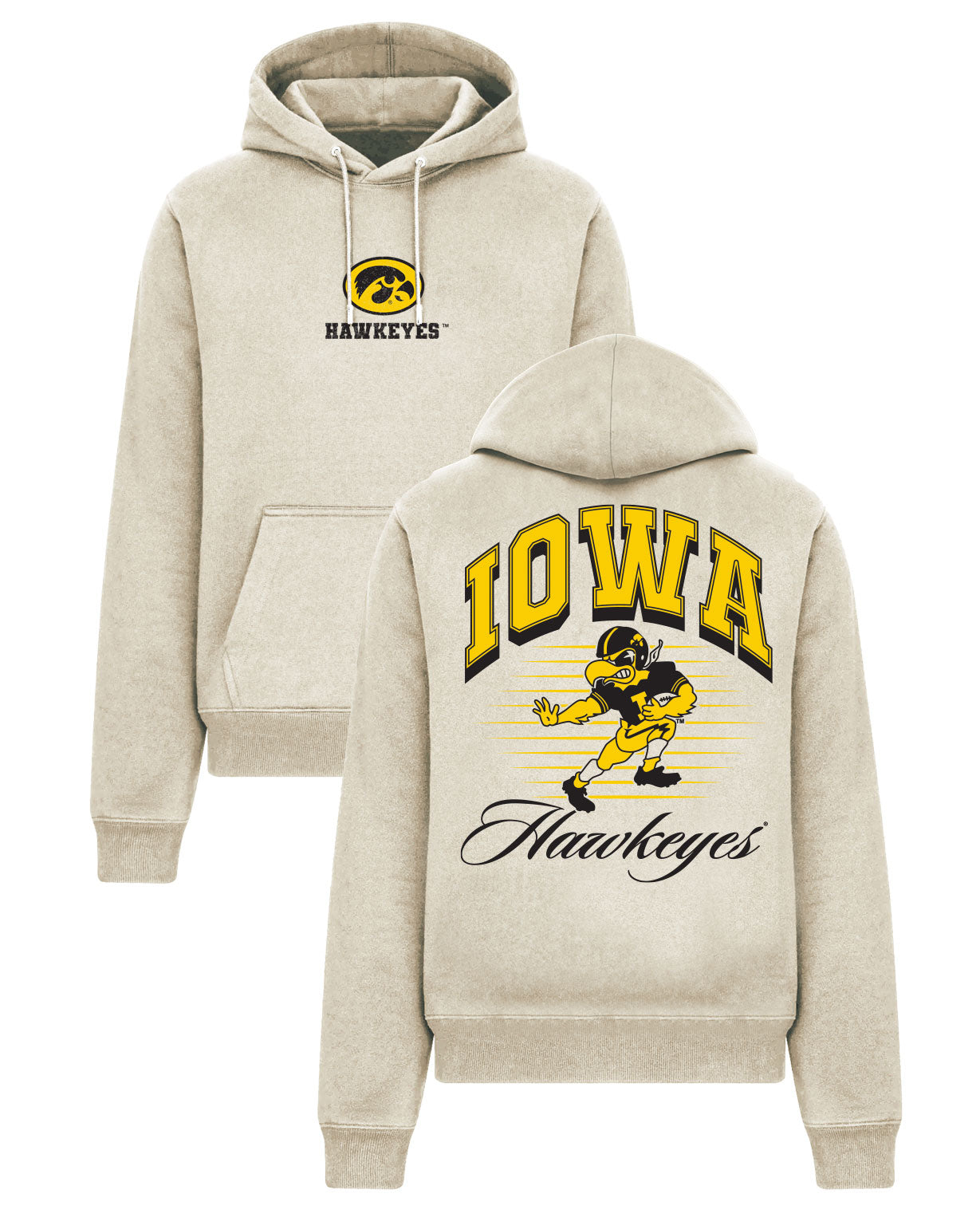 Iowa Hawkeyes Patch Cotton Hoodie