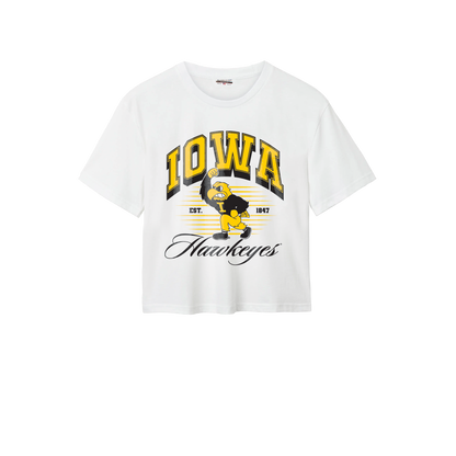 Iowa Hawkeyes Retro Mascot Cotton Easy Tee