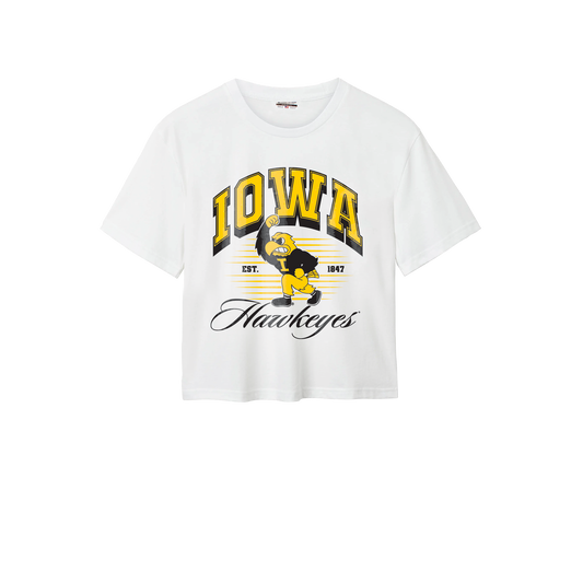 Iowa Hawkeyes Retro Mascot Cotton Easy Tee