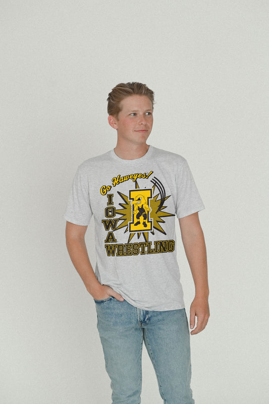 Go Hawkeyes! Iowa Wrestling Tee