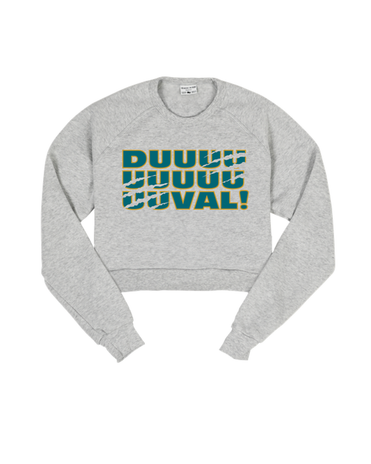 Jacksonville Duval Cropped Crew Sweatshirt