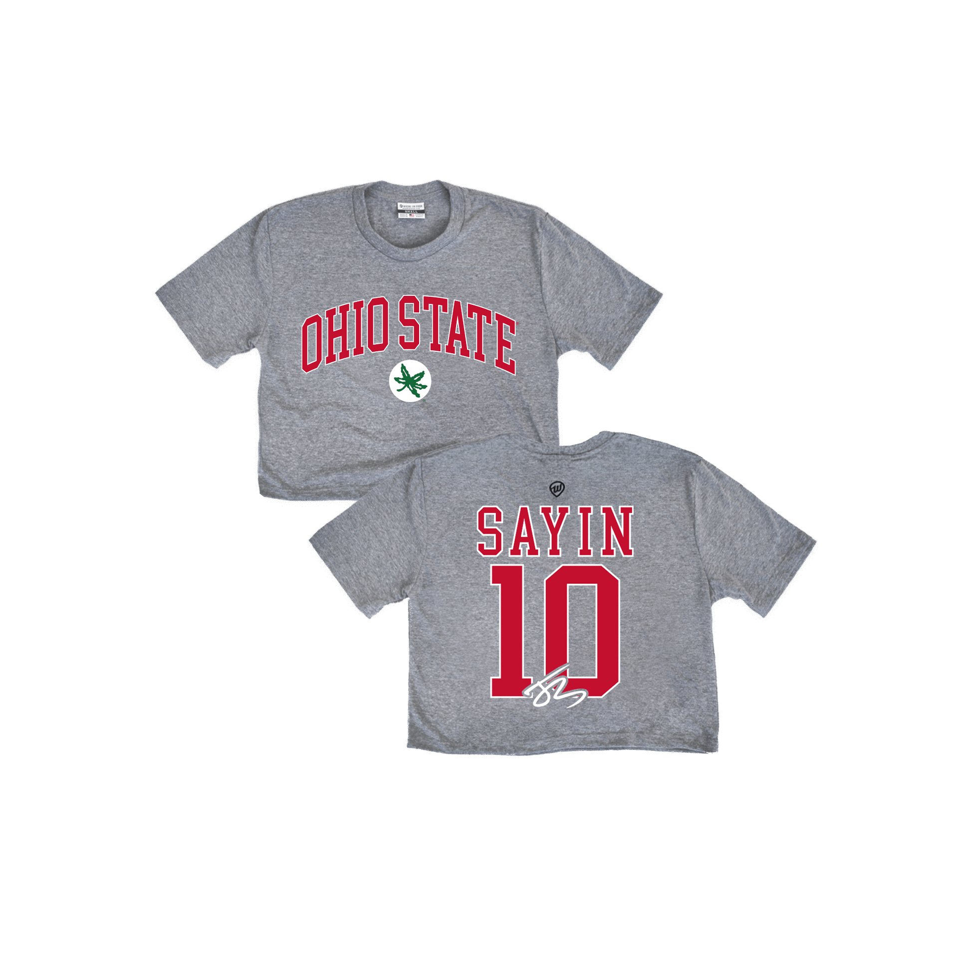 Julian Sayin Ohio State Jersey Cropped Tee
