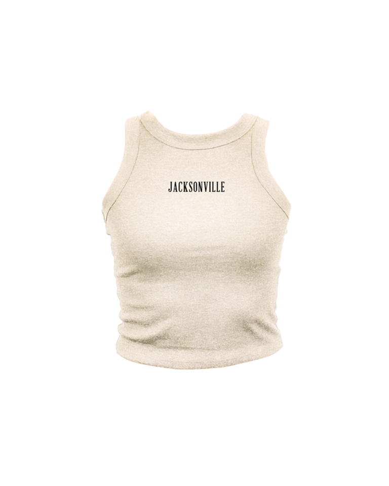 Jacksonville Embroidered High Neck Tank