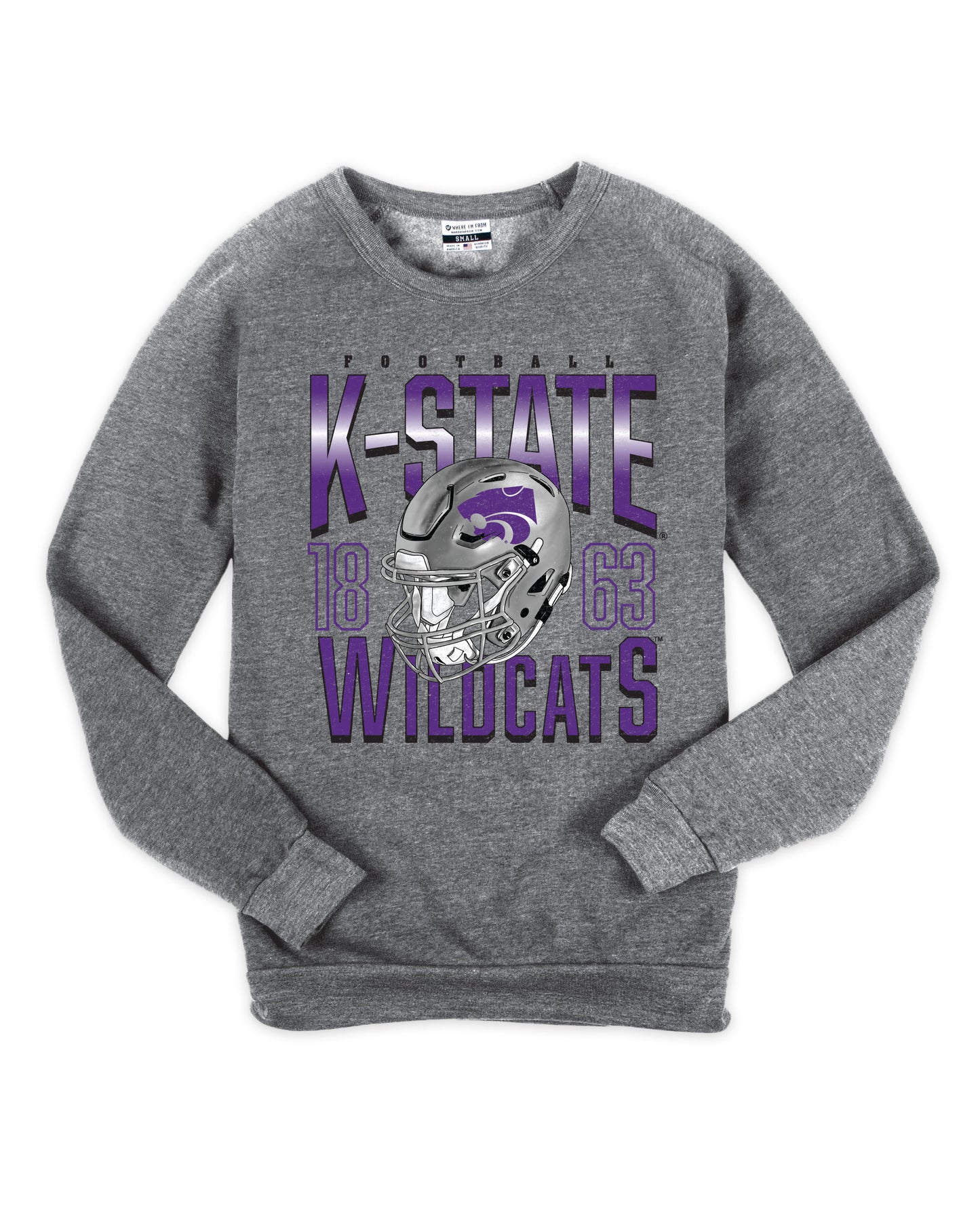 K-State Wildcats Football Crew Sweatshirt