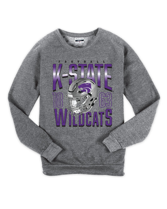 K-State Wildcats Football Crew Sweatshirt