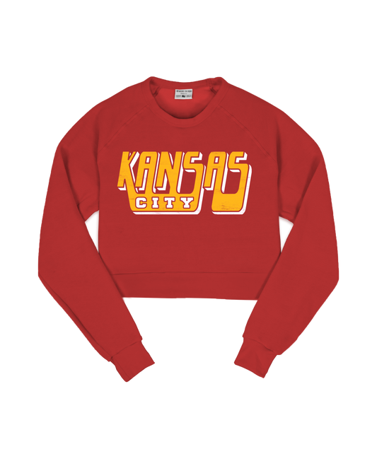 Kansas City Cropped Crew Sweatshirt