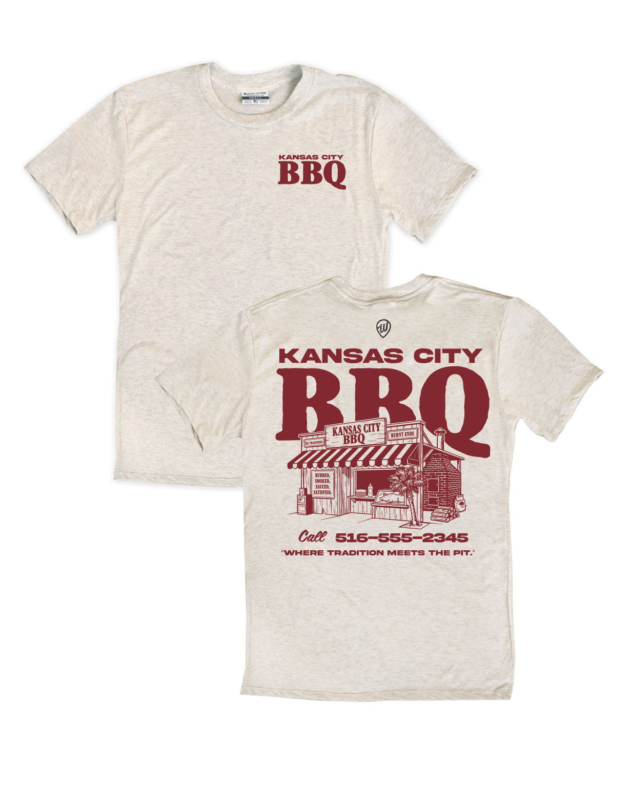 Kansas City BBQ F/B Tee