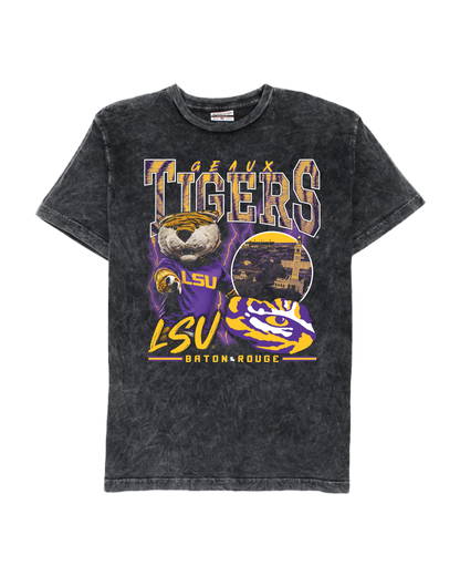 LSU Geaux Tigers Collage Mineral Tee