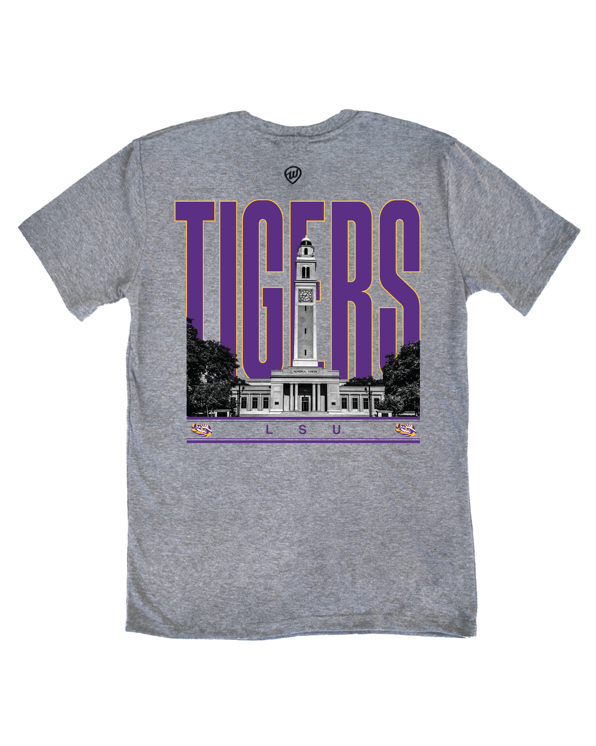 LSU Building Front/Back Tee