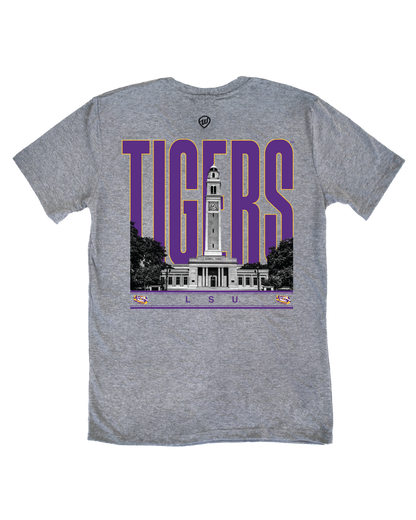 LSU Building Front/Back Tee