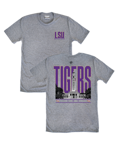 LSU Building Front/Back Tee