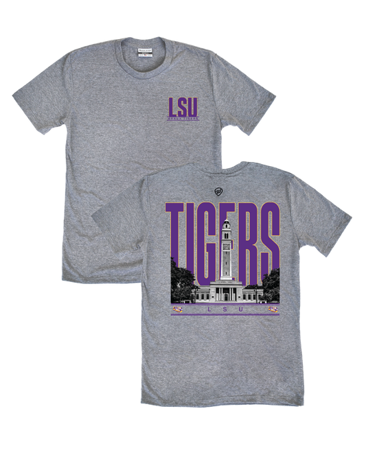 LSU Building Front/Back Tee