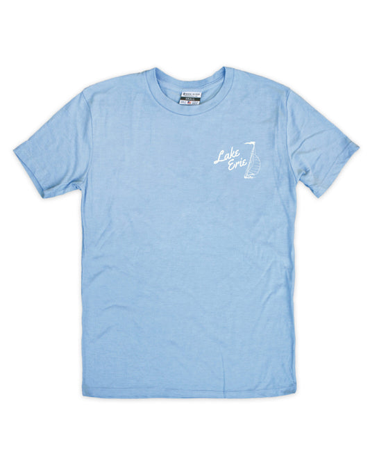 Lake Erie Sailing Light Tee