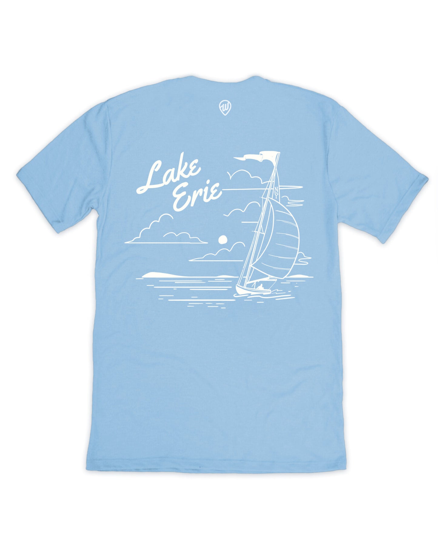 Lake Erie Sailing Light Tee