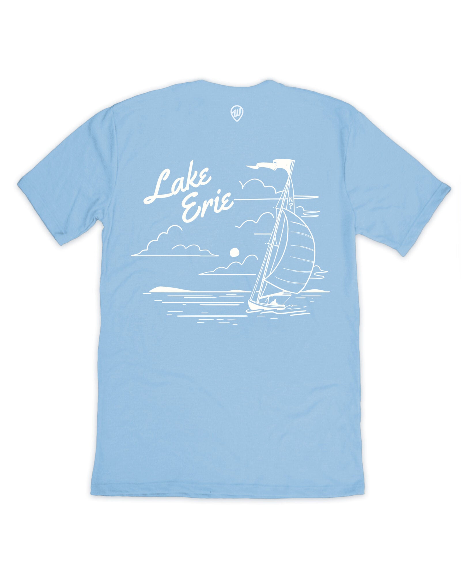 Lake Erie Sailing Light Tee