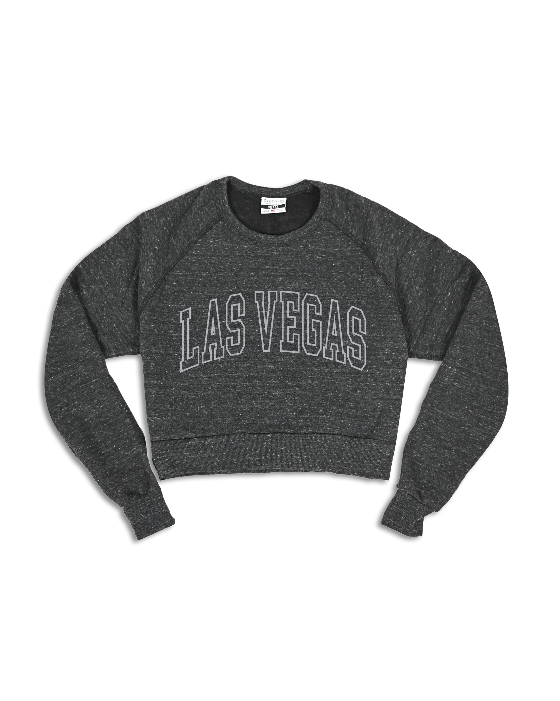 Las Vegas Arch Outline Cropped Crew Sweatshirt