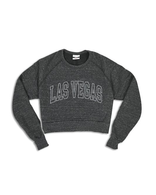 Las Vegas Arch Outline Cropped Crew Sweatshirt