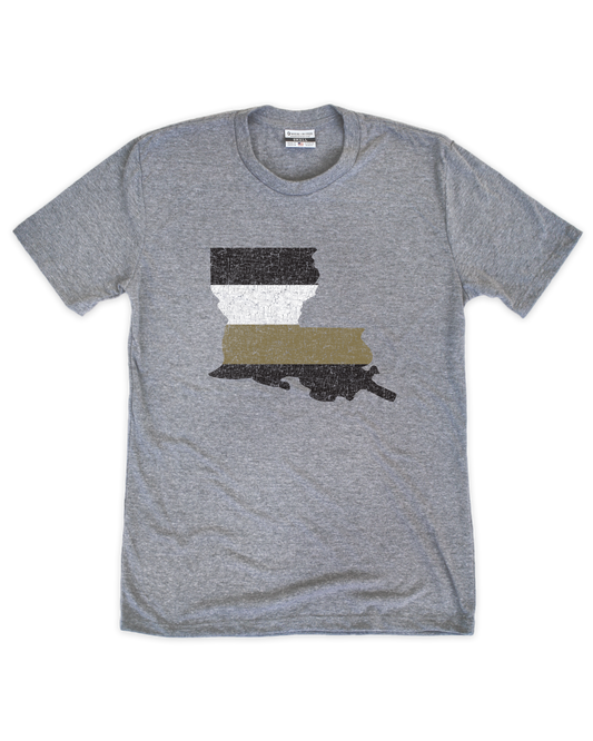 Louisiana State Stripe Tee