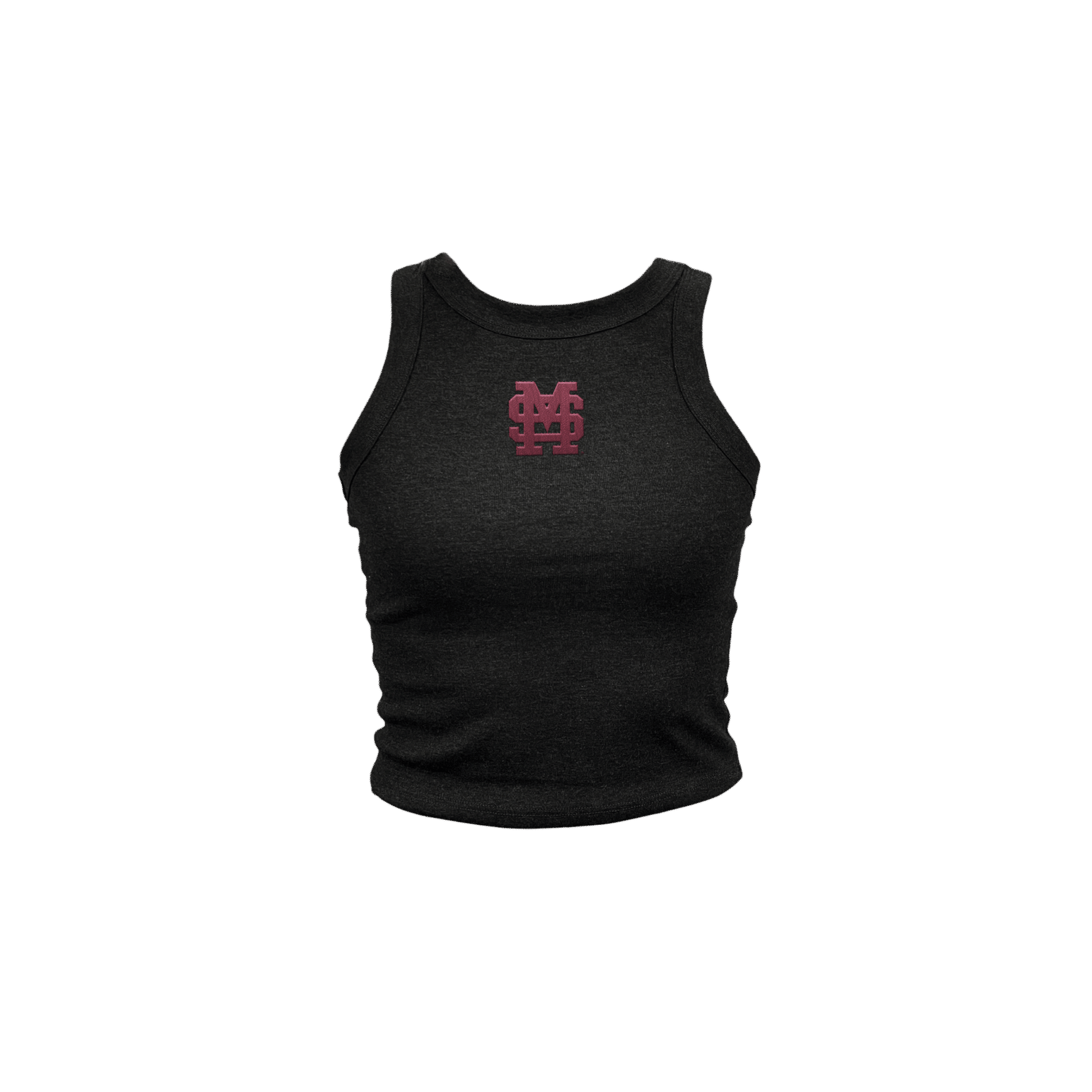 MSU Embroidered Baseball Logo High Neck Tank