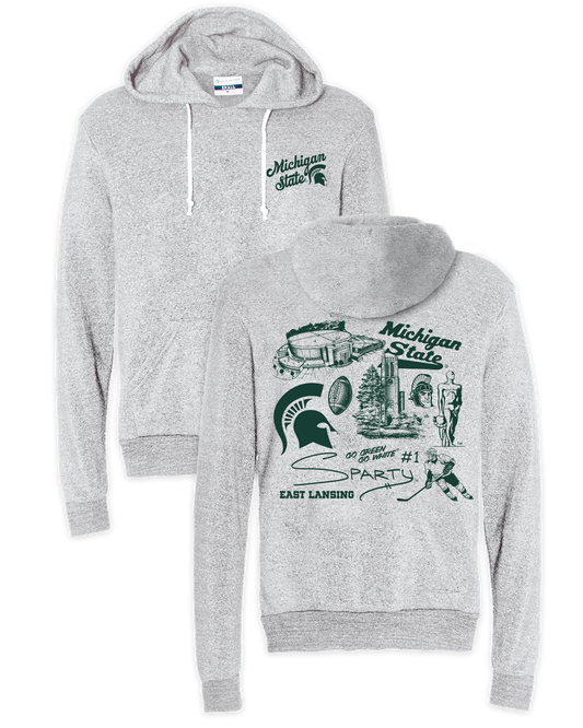 MSU Icons Front/Back Hoodie