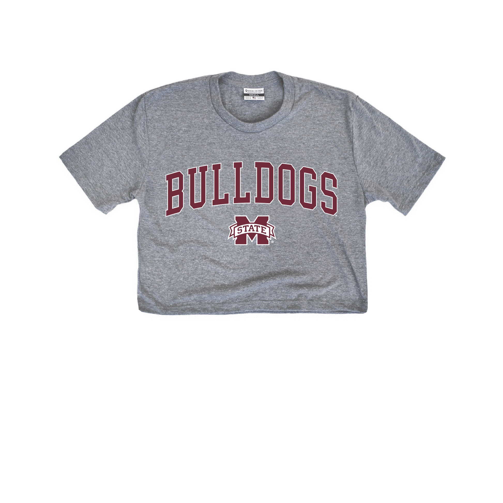 Mississippi State Bulldogs Hail State Jersey Cropped Tee
