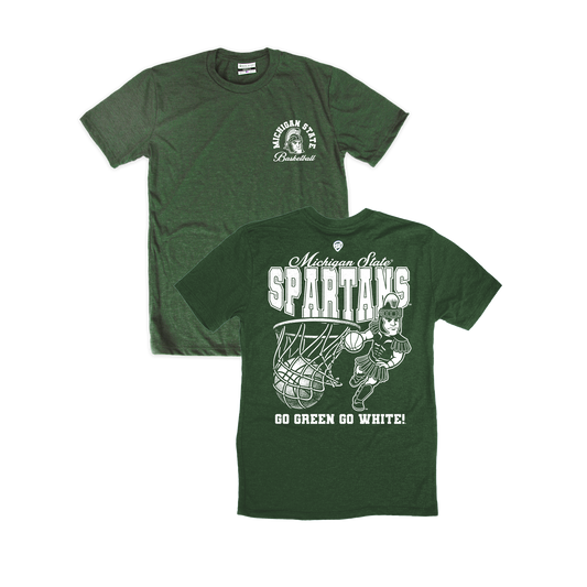 Michigan State Basketball Front/Back Tee