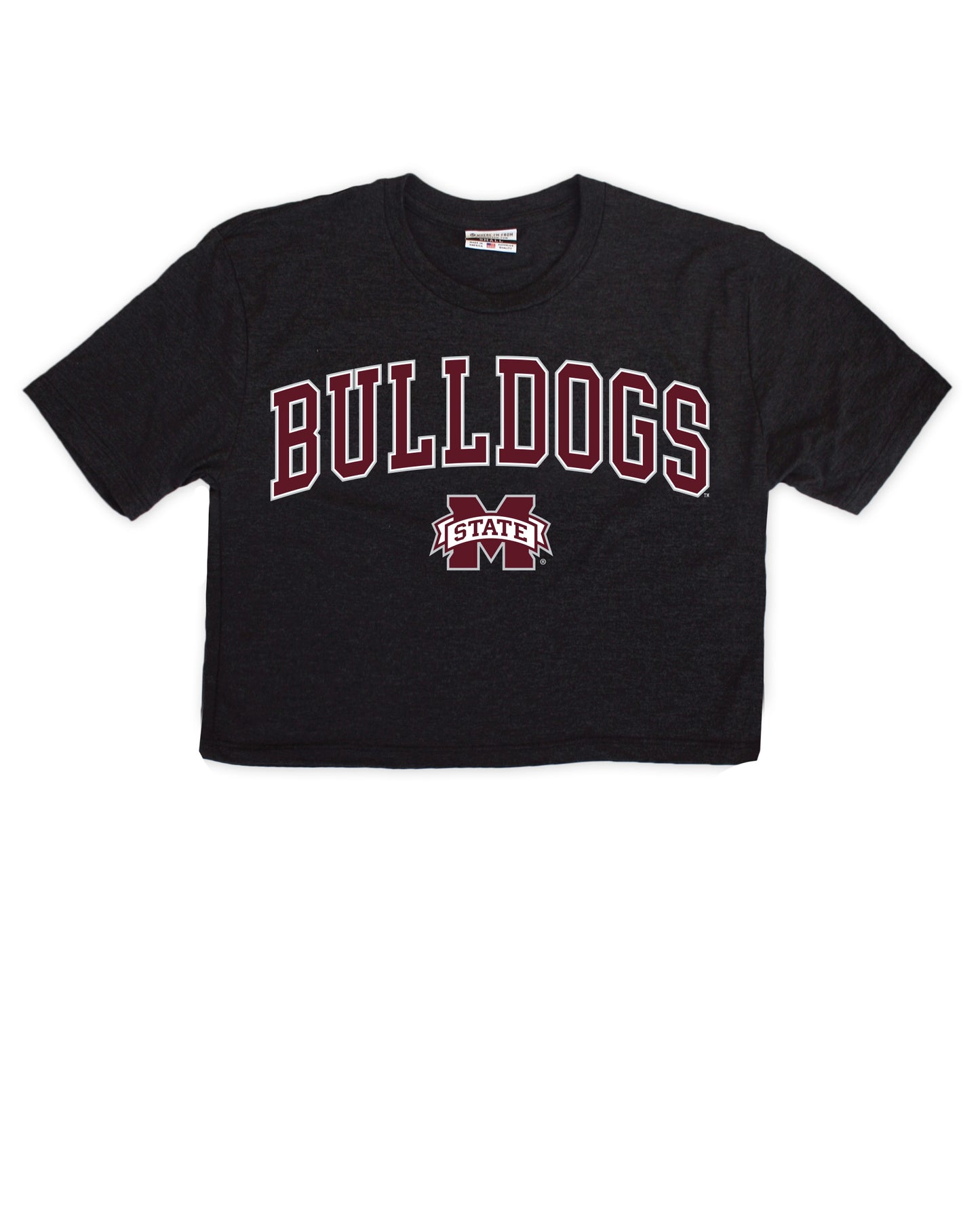 Hail State Bulldogs Cropped Tee