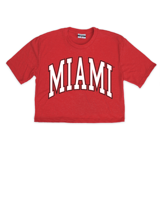 Miami University Arch Cropped Tee