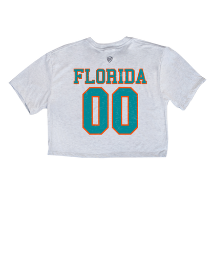 Miami Jersey Front/Back Cropped Tee