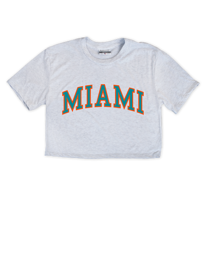 Miami Jersey Front/Back Cropped Tee